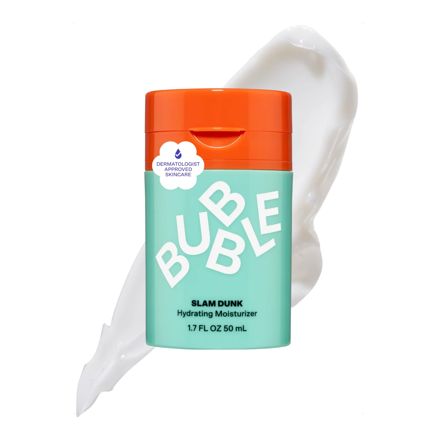 Amazon.com: Bubble Skincare Slam Dunk Hydrating Face Moisturizer - Travel Size Lightweight Face Lotion with Vitamin E + Aloe Vera - Daily Facial Moisturizer for Normal + Dry Skin with Blue Light Protection (50ml) : Beauty & Personal Care