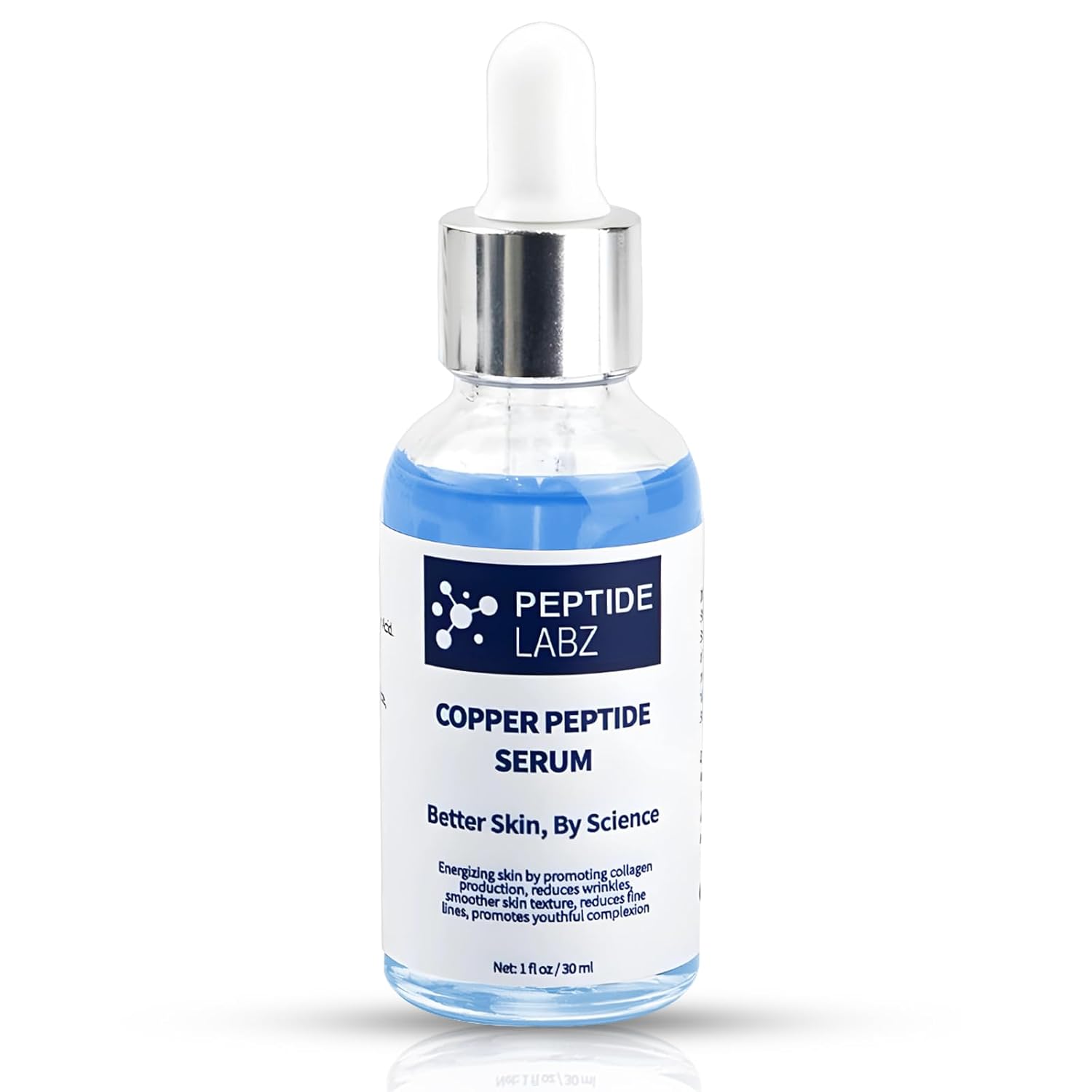 Amazon.com: Copper Peptide Serum for Face - Anti Wrinkle - Hyaluronic Acid - Raw Aloe - Increase Collagen - 1oz/30ml - Anti Aging for Skin : Skjønnhet og personlig pleie