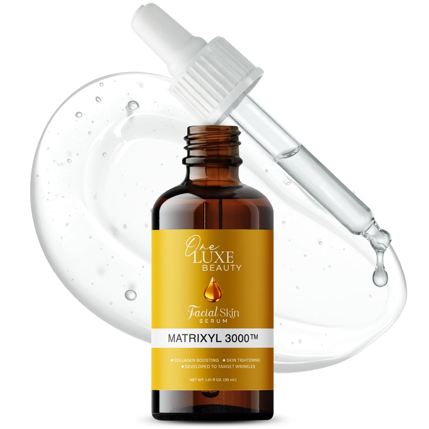 Amazon.com: One Luxe Beauty Anti Aging Serum Matrixyl 3000 with Hyaluronic Acid, Peptide Collagen & Argireline – Best Deep Wrinkle Repair & Hydrating Face serum – All skin types Korean Matrixyl Serum 1.01 Fl Oz : Beauty & Personal Care